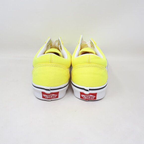 Vans Old Skool Skate Authentic Shoe Sneaker Lemon Yellow White Womens Size NEW - Picture 6 of 11